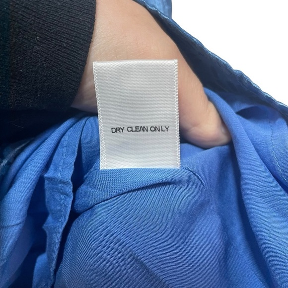 NWT Altar’d State Jocelyn Floral Daisy Puff Sleeve Satin Dress in Blue Size S - Picture 8 of 14